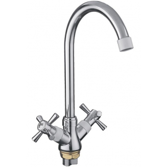 Смеситель для кухни FRUD R118 R49118-7 хром/белый