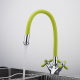 Смеситель для кухни FRUD R127 R44127-6 с гибким изливом, хром/жёлтый