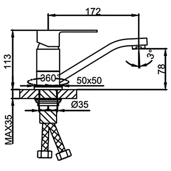 Смеситель для кухни FRUD R131 R45131