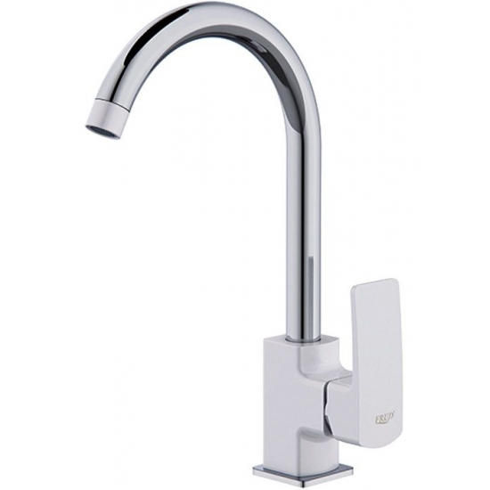 Смеситель для кухни FRUD R153 R41153 хром/белый