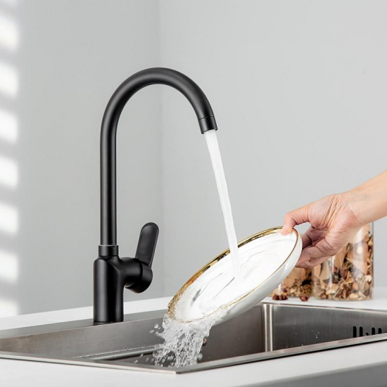 Смеситель для кухни FRUD R157 R42157-6 чёрный