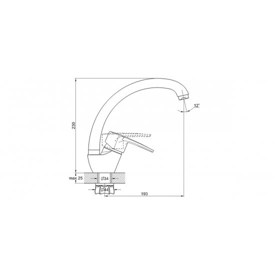 Смеситель для кухни GLAUF 8G4-A182