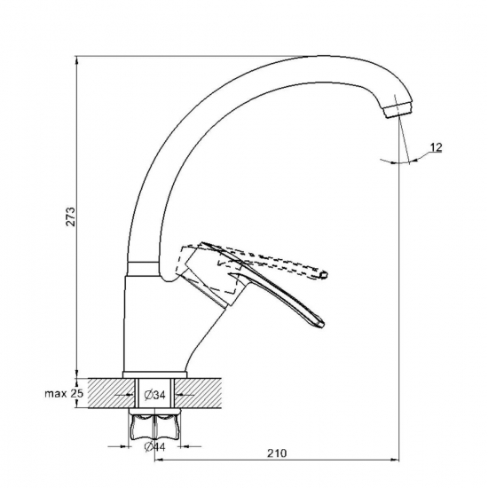 Смеситель для кухни GLAUF 9G4-A181