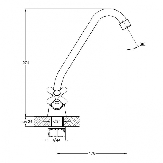 Смеситель для кухни GLAUF QSL4-A827