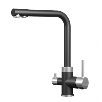 Смеситель для кухни GRANULA 5015 с краном для питьевой воды, турмалин