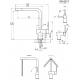 Смеситель для кухни GRANULA 5017 шварц