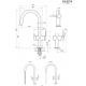 Смеситель для кухни GRANULA KS-8274 с краном для питьевой воды, нерж