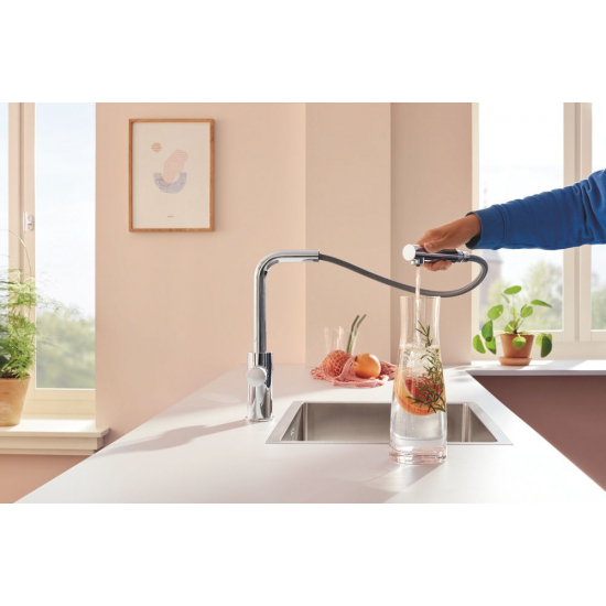 Смеситель для кухни GROHE Blue Pure Minta 30601000 с краном для питьевой воды, хром