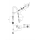 Смеситель для кухни GROHE Concetto 31483002 с вытяжным изливом, хром