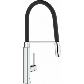 Смеситель для кухни GROHE Concetto 31491000 с гибким изливом, хром/чёрный
