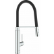 Смеситель для кухни GROHE Concetto 31491000 с гибким изливом, хром/чёрный