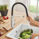 Смеситель для кухни GROHE Concetto 31491000 с гибким изливом, хром/чёрный