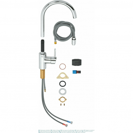 Смеситель для кухни GROHE Concetto 32663003 с вытяжным изливом, хром