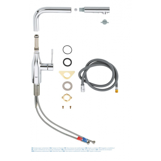 Смеситель для кухни GROHE Essence 30270000 с вытяжным изливом, хром