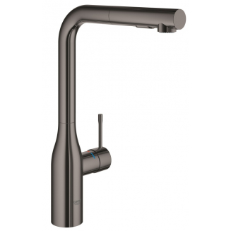 Смеситель для кухни GROHE Essence 30270A00 с вытяжным изливом, тёмный графит