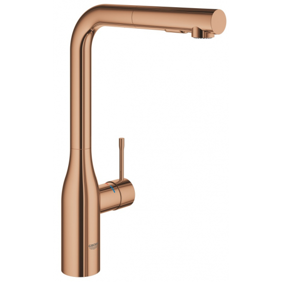 Смеситель для кухни GROHE Essence 30270DA0 с вытяжным изливом, тёплый закат