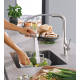 Смеситель для кухни GROHE Essence 30270DC0 с вытяжным изливом, хром матовый