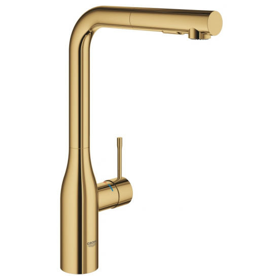 Смеситель для кухни GROHE Essence 30270GL0 с вытяжным изливом, холодный рассвет