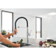 Смеситель для кухни GROHE Essence 30503000 с гибким изливом, хром/чёрный