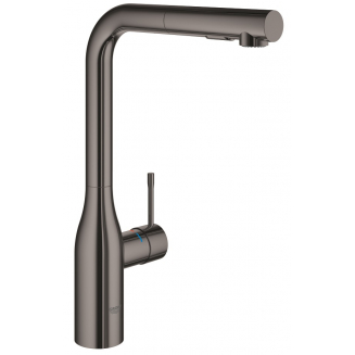 Смеситель для кухни GROHE Essence 30504A00 с вытяжным изливом, тёмный графит
