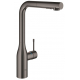 Смеситель для кухни GROHE Essence 30504A00 с вытяжным изливом, тёмный графит