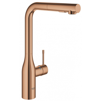Смеситель для кухни GROHE Essence 30504DA0 с вытяжным изливом, тёплый закат