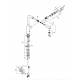 Смеситель для кухни GROHE Essence 30504DA0 с вытяжным изливом, тёплый закат