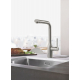 Смеситель для кухни GROHE Essence 30504DC0 с вытяжным изливом, хром матовый