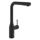 Смеситель для кухни GROHE Essence 30504KF0 с вытяжным изливом, фантомный чёрный
