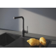 Смеситель для кухни GROHE Essence 30504KF0 с вытяжным изливом, фантомный чёрный