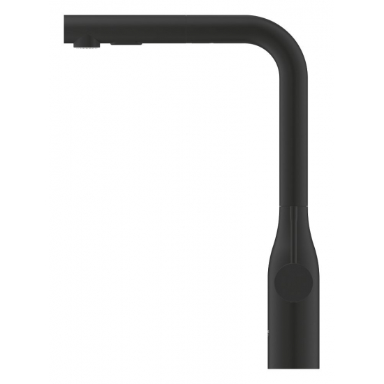 Смеситель для кухни GROHE Essence 30504KF0 с вытяжным изливом, фантомный чёрный