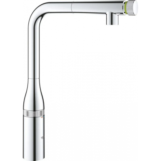 Смеситель для кухни GROHE Essence SmartControl 31615000 с вытяжным изливом, хром