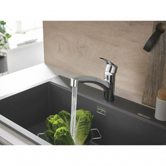 Смеситель для кухни GROHE Eurosmart 30305001 с вытяжным изливом, хром