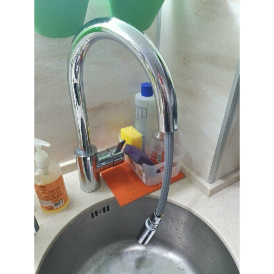 Смеситель для кухни GROHE Eurosmart Cosmopolitan 31481001 с вытяжным изливом, хром