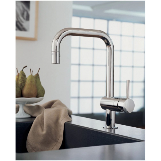 Смеситель для кухни GROHE Minta 32067000 с вытяжным изливом, хром