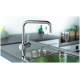 Смеситель для кухни GROHE Minta 32067000 с вытяжным изливом, хром