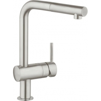 Смеситель для кухни GROHE Minta 32168DC0 с вытяжным изливом, хром матовый
