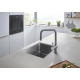Смеситель для кухни GROHE Minta 32322AL2 с вытяжным изливом, графит матовый