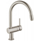 Смеситель для кухни GROHE Minta 32918DC0 с вытяжным изливом, хром матовый