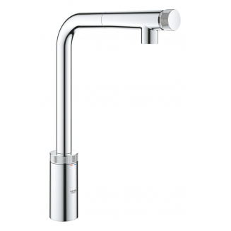 Смеситель для кухни GROHE Minta SmartControl 31613000 с вытяжным изливом, хром