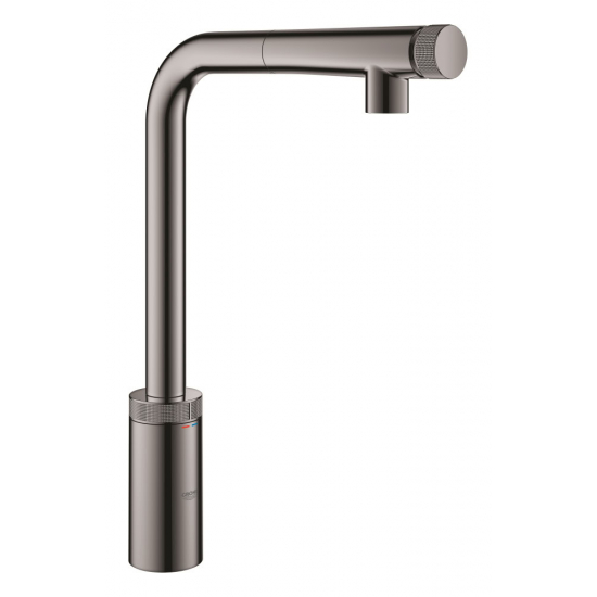 Смеситель для кухни GROHE Minta SmartControl 31613A00 с вытяжным изливом, графит