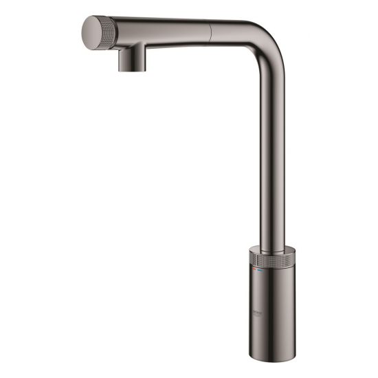 Смеситель для кухни GROHE Minta SmartControl 31613A00 с вытяжным изливом, графит
