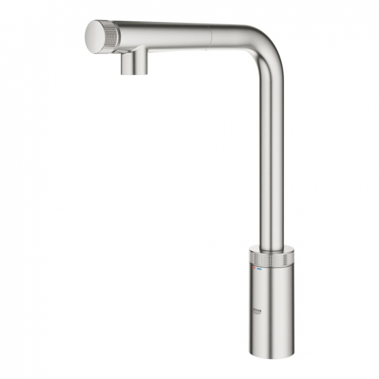 Смеситель для кухни GROHE Minta SmartControl 31613DC0 с вытяжным изливом, хром матовый