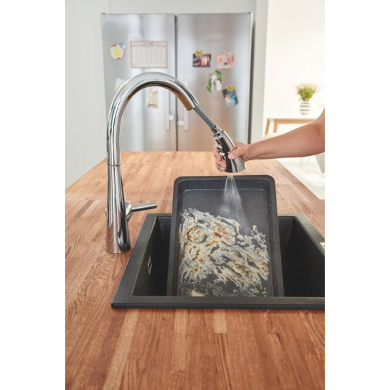 Смеситель для кухни GROHE Zedra 32294002 с вытяжным изливом, хром