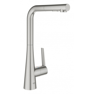 Смеситель для кухни GROHE Zedra 32553DC2 с вытяжным изливом, хром матовый
