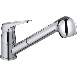 Смеситель для кухни HAIBA HB6013 с вытяжным изливом, хром