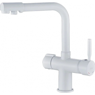 Смеситель для кухни HAIBA HB70088-8 с краном для питьевой воды, белый