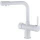 Смеситель для кухни HAIBA HB70088-8 с краном для питьевой воды, белый