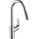 Смеситель для кухни HANSGROHE Focus M41 240 с вытяжным изливом, хром