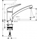 Смеситель для кухни HANSGROHE Logis M31 120 хром